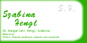 szabina hengl business card